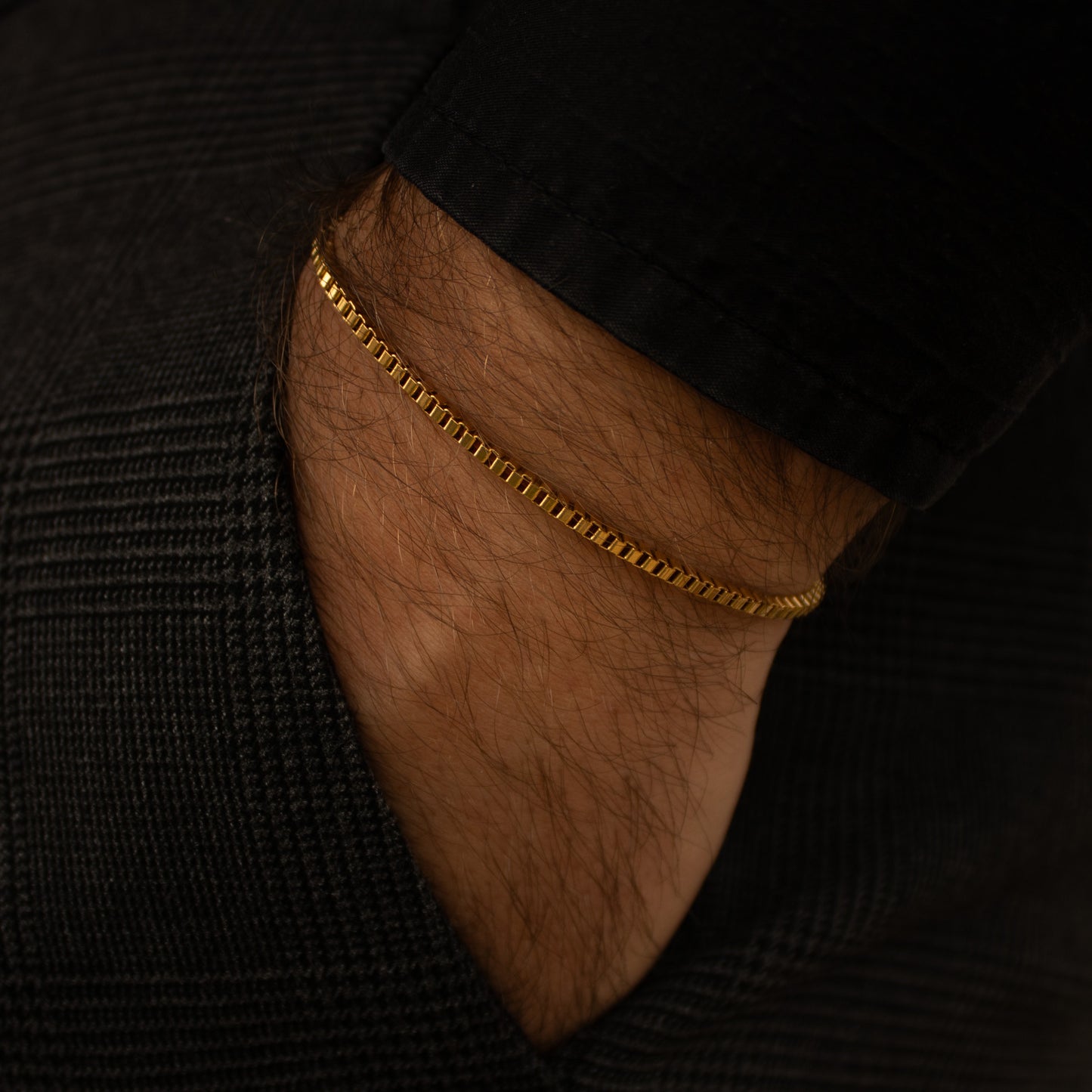Box Bracelet 2mm (Gold)