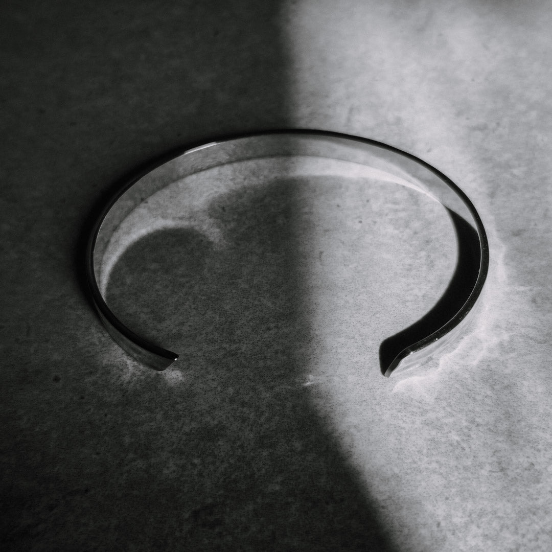 Forged Cuff Bracelet (Silver)