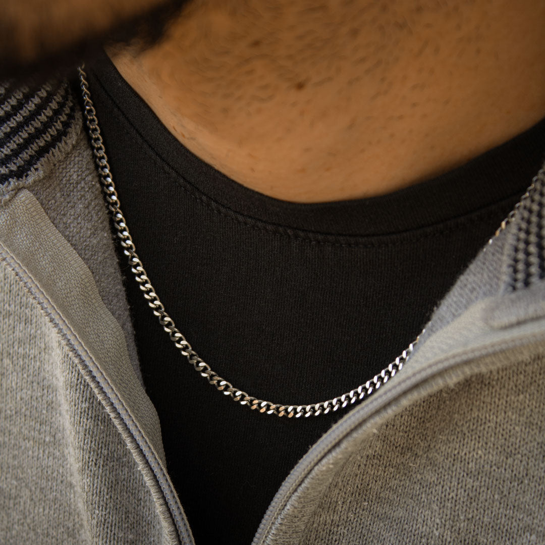 Cuban Chain 3mm (Silver)