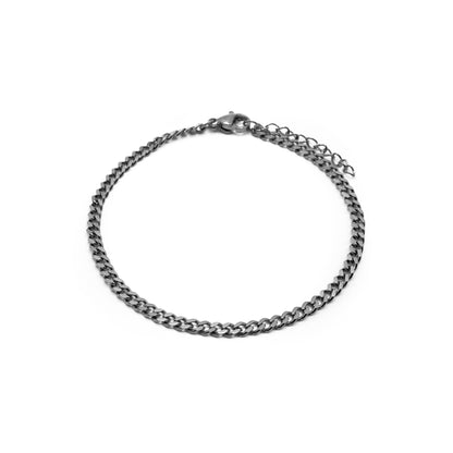 Cuban Bracelet 3mm (Silver)