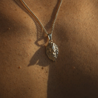 Lion Head Pendant (Silver)