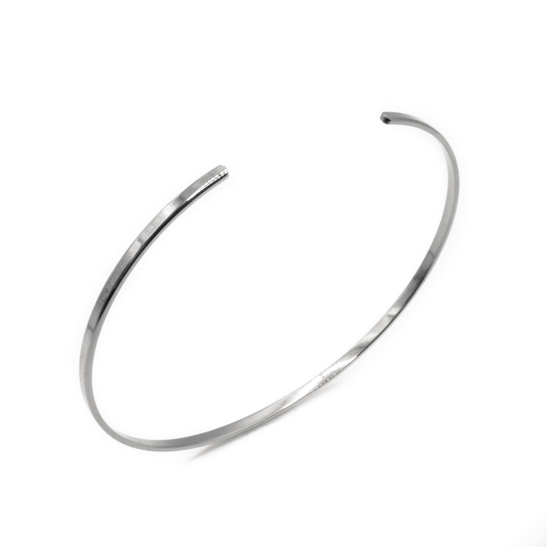 Minimal Cuff Bracelet (Silver)