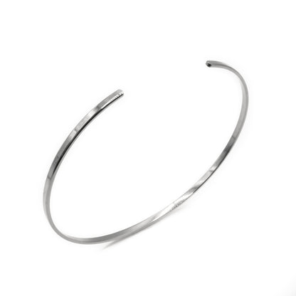 Minimal Cuff Bracelet (Silver)