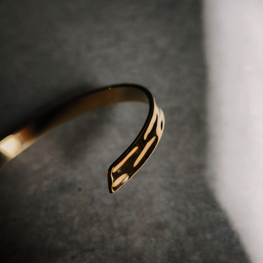 Forged Cuff Bracelet (Gold)